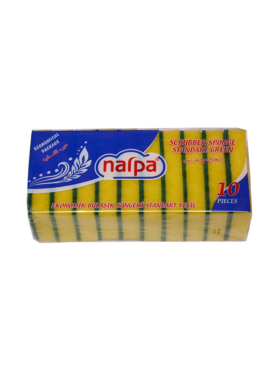 Ekonomik Bulaşık Süngeri Standart Yeşil