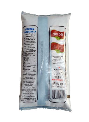 İyotlu Rafine Sofra Tuzu